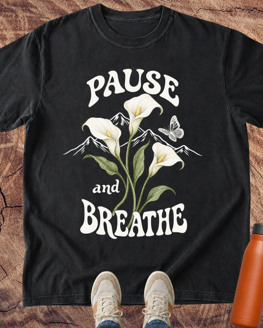 Pause & Breathe Lilies T-Shirt
