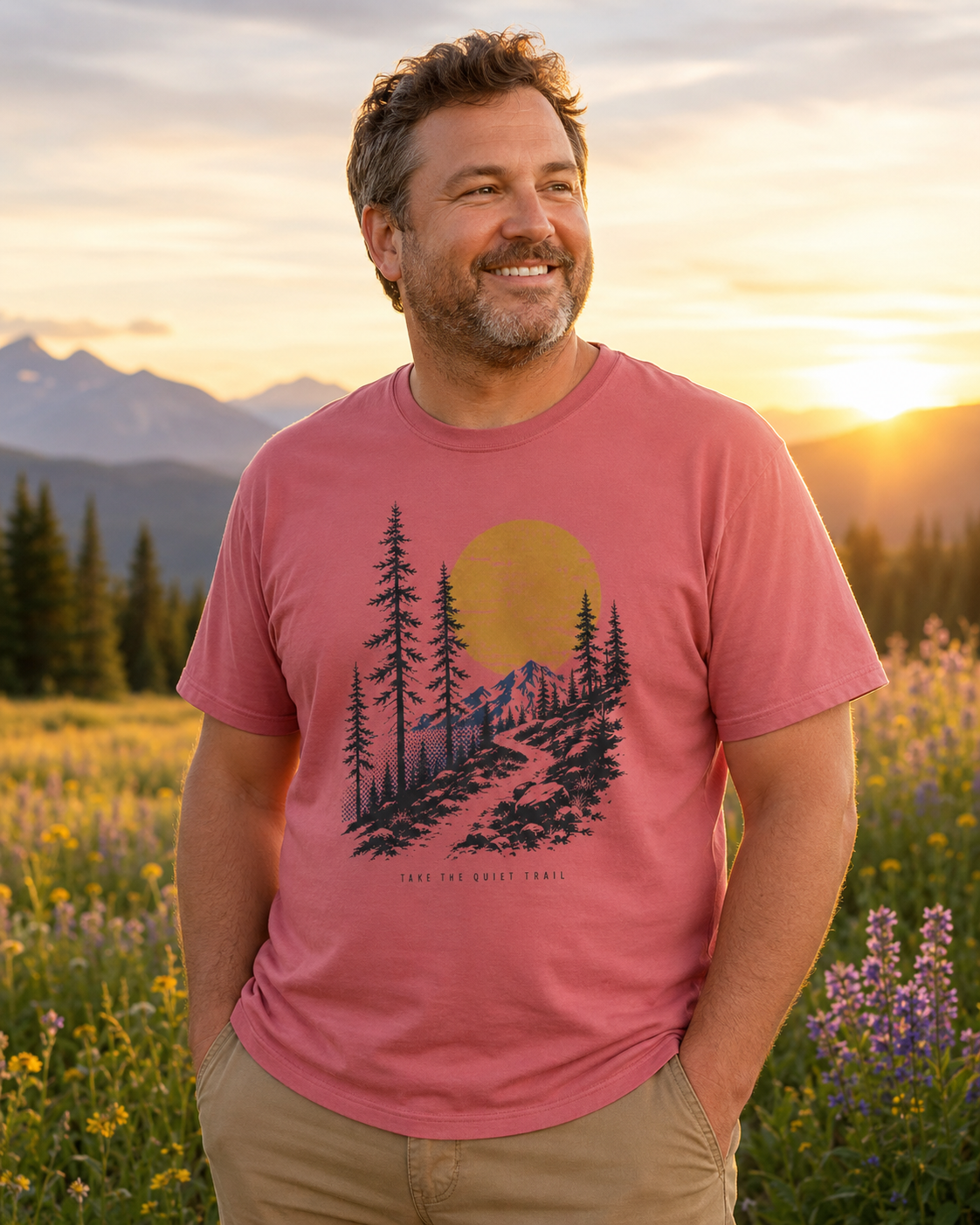 Quiet Trail Vintage Mountain T-Shirt