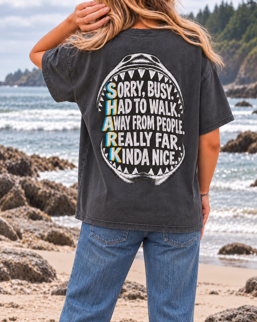 Sorry Busy Shark T-Shirt