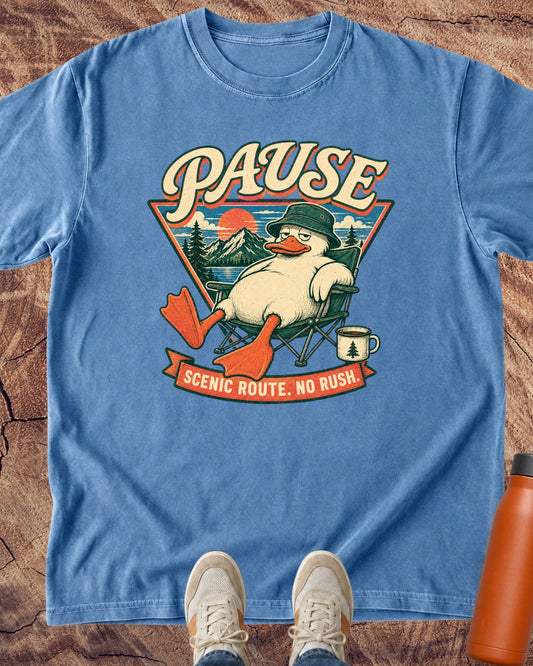 Scenic Route. No Rush. Duck T-Shirt