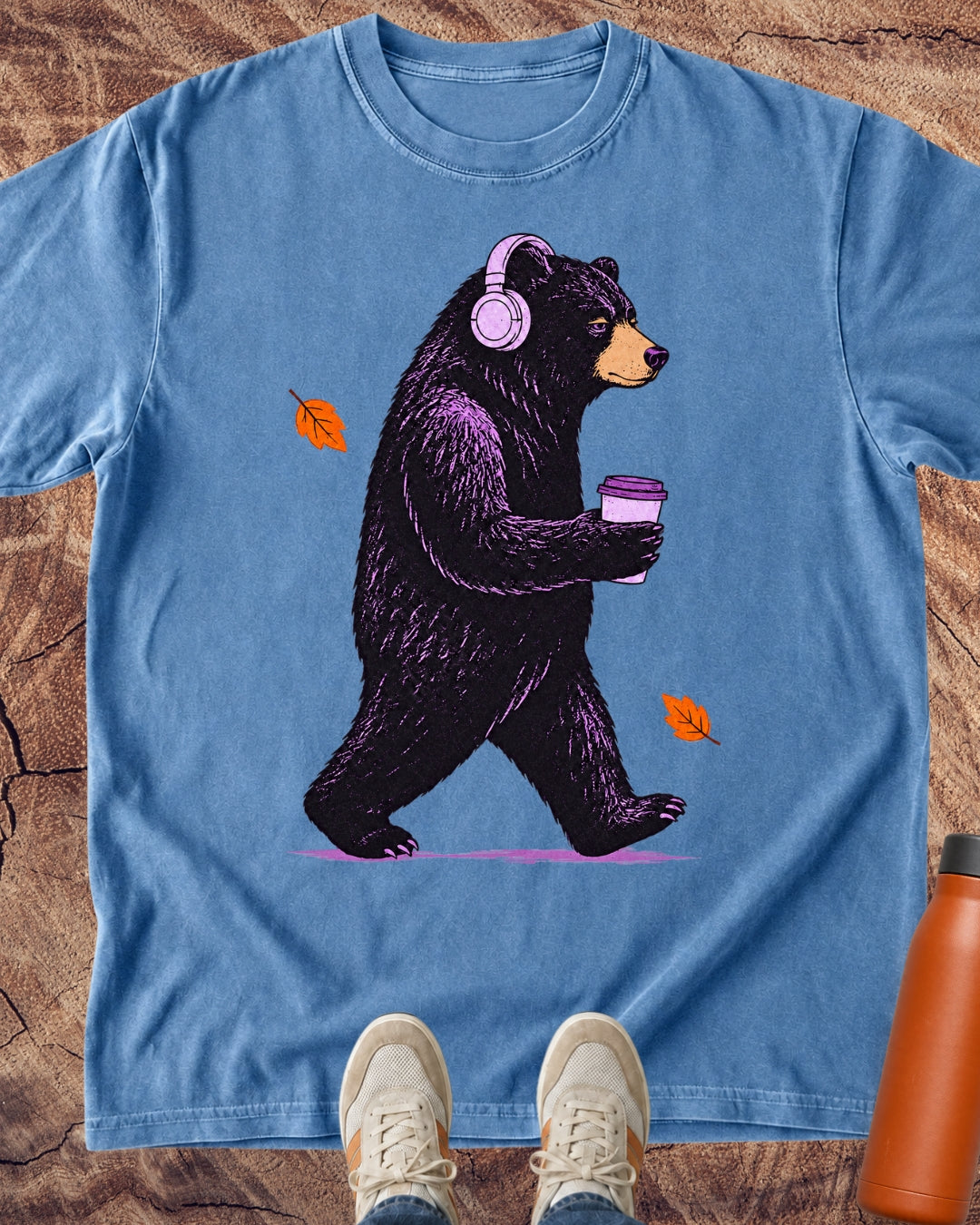 Brews Tunes Strolls Bear T-Shirt