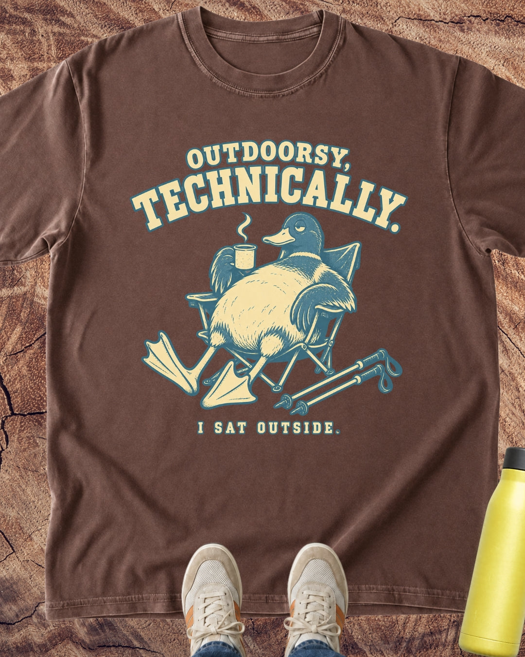 Outdoorsy Technically, I Sat Outside T-Shirt