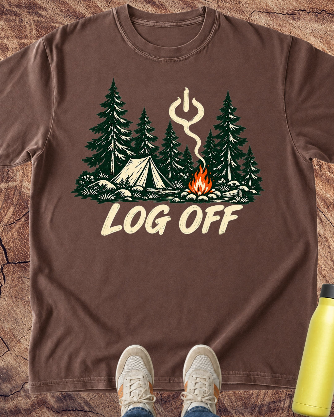 Log Off Campfire T-Shirt