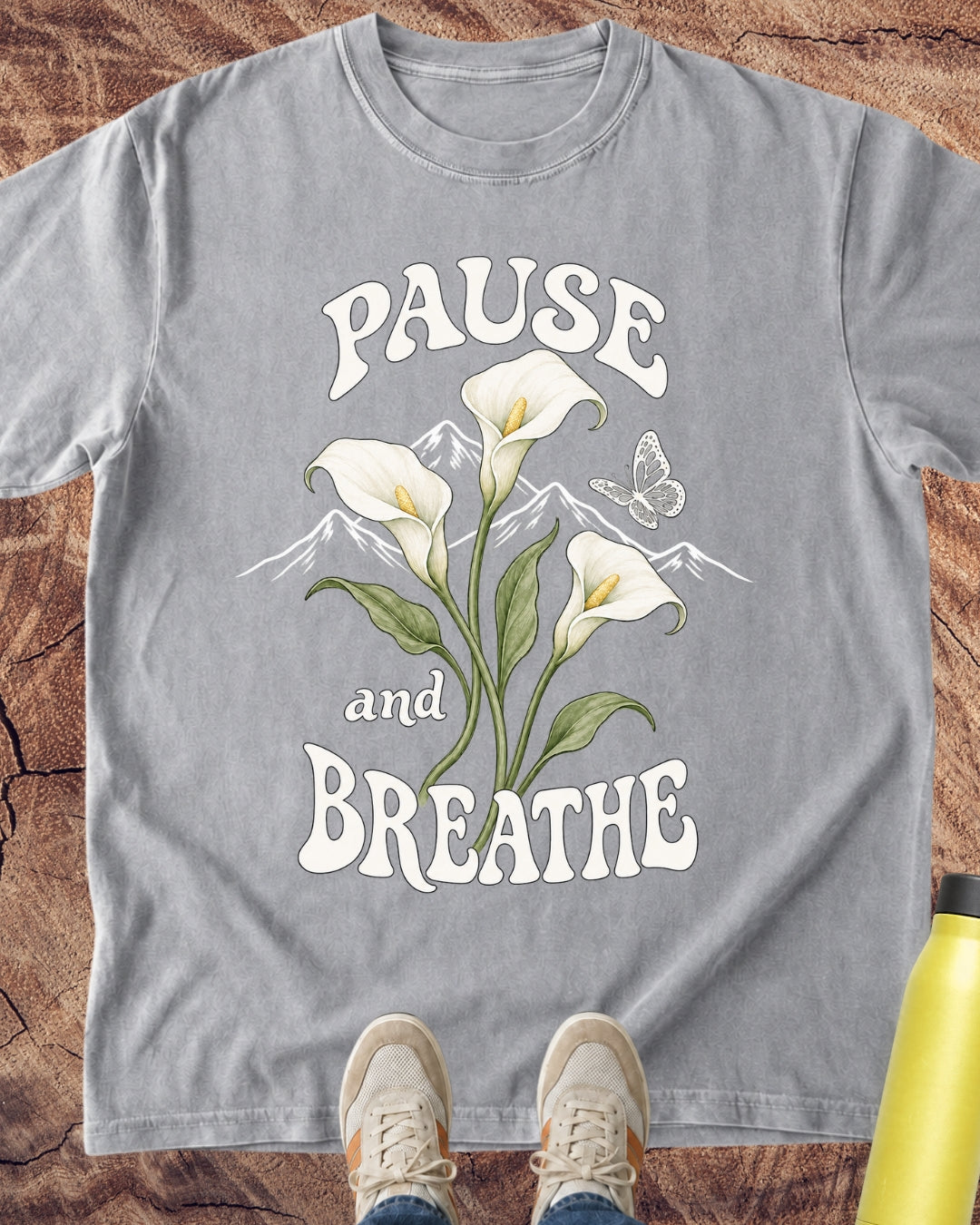 Pause & Breathe Lilies T-Shirt