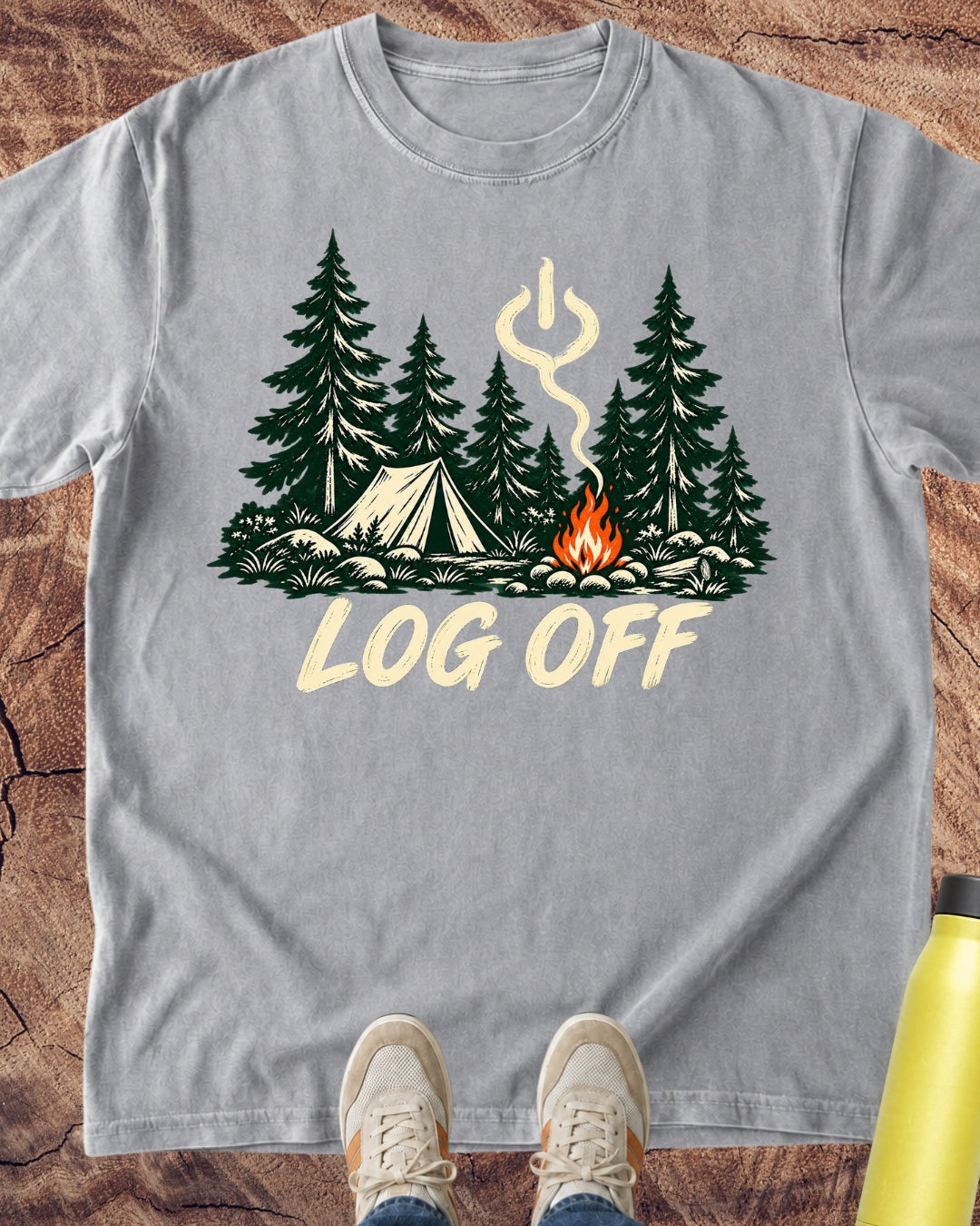 Log Off Campfire T-Shirt