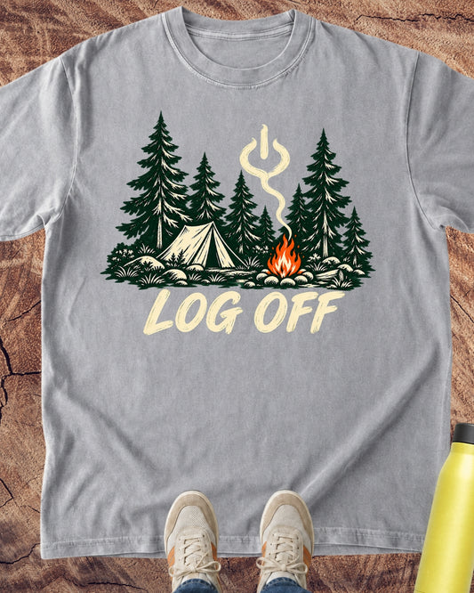 Log Off Campfire T-Shirt
