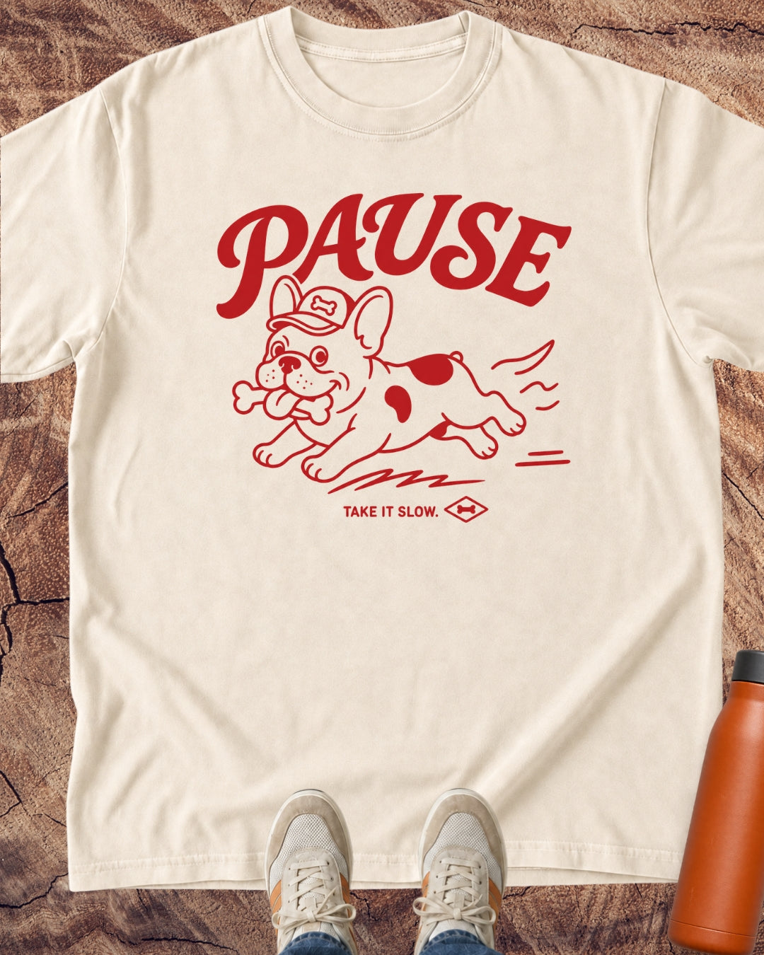 Pause Dog Lover Graphic T-Shirt