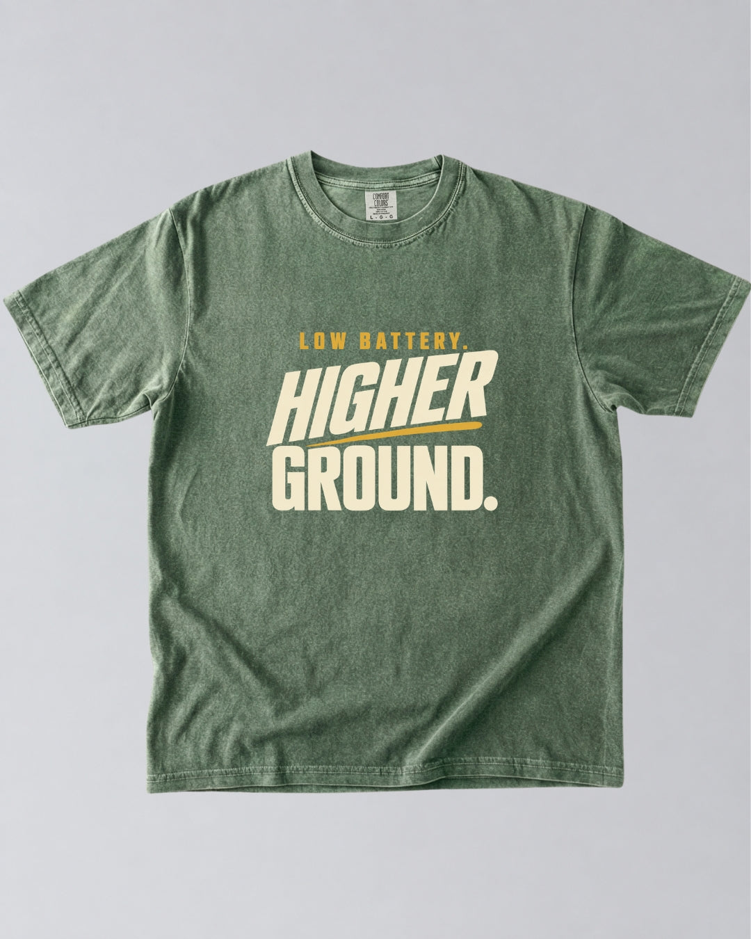 Low Battery, Higher Ground Hiking T-Shirt