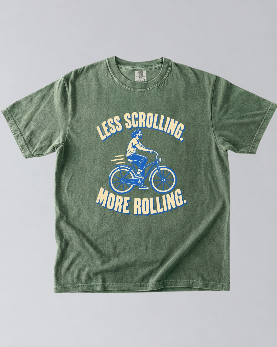 Less Scrolling, More Rolling Cycling T-Shirt