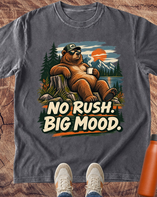 No Rush Big Mood Bear T-Shirt