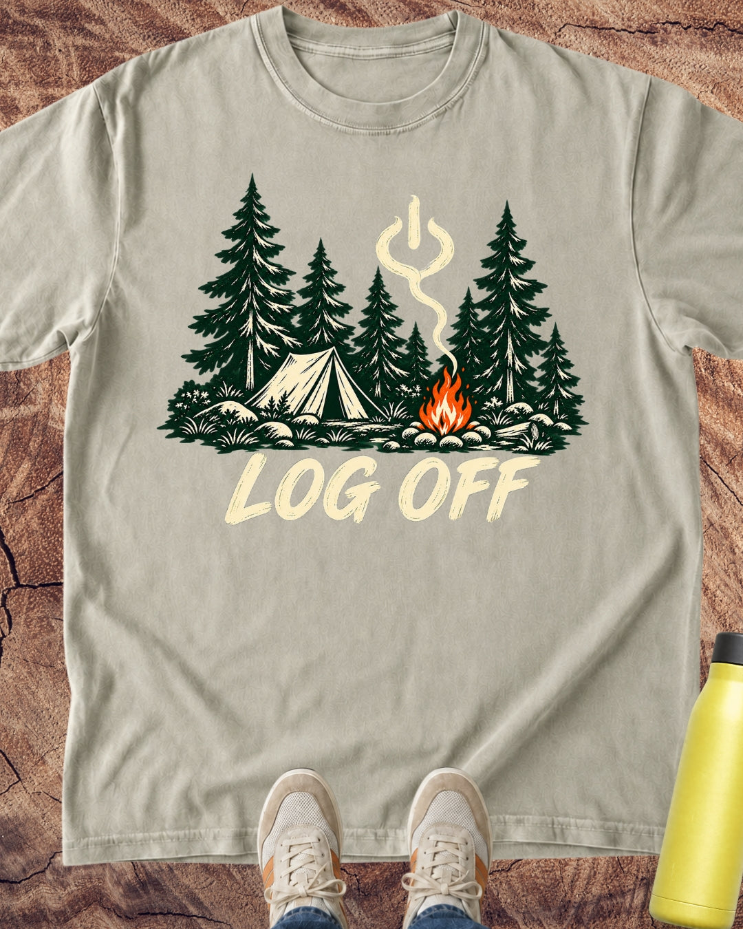Log Off Campfire T-Shirt