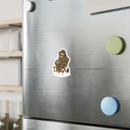 Taking It Slow Is the Plan sloth sticker alternate view 2