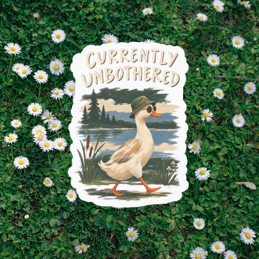 Currently Unbothered duck lake sticker product image