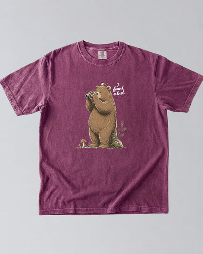 Bear: I Found a Bird T-Shirt — Lettered Edition