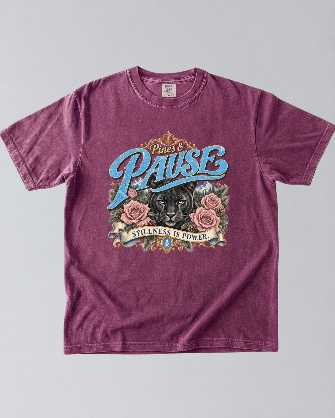 Stillness Is Power Panther T-Shirt