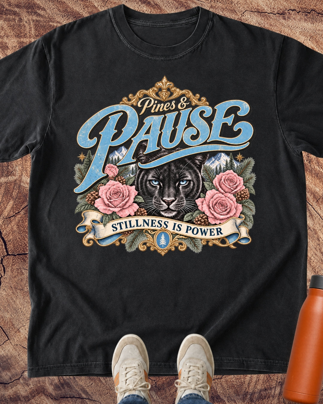 Stillness Is Power Panther T-Shirt
