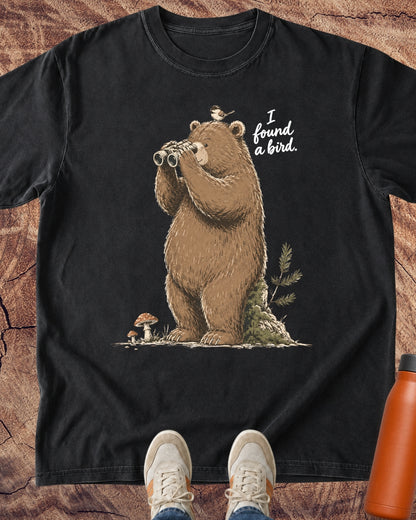 Bear: I Found a Bird T-Shirt — Lettered Edition