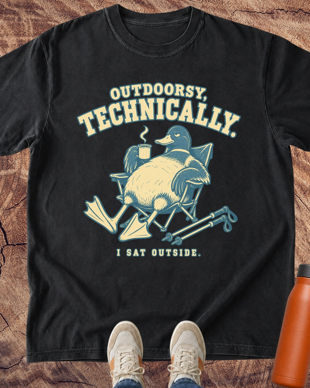 Outdoorsy Technically, I Sat Outside T-Shirt