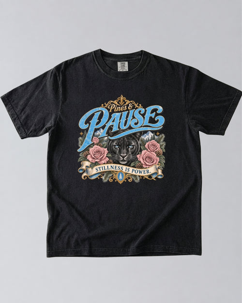 Stillness Is Power Panther T-Shirt