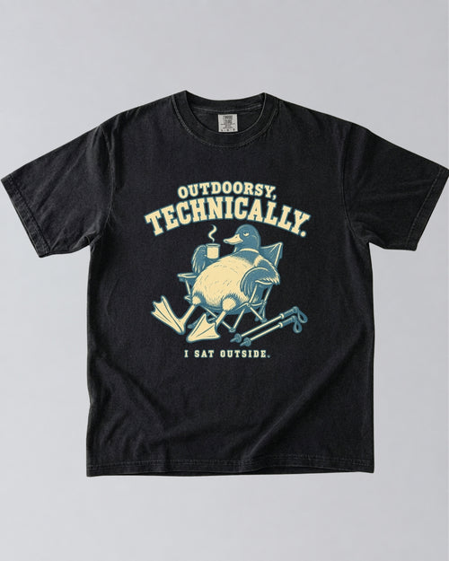 Outdoorsy Technically, I Sat Outside T-Shirt
