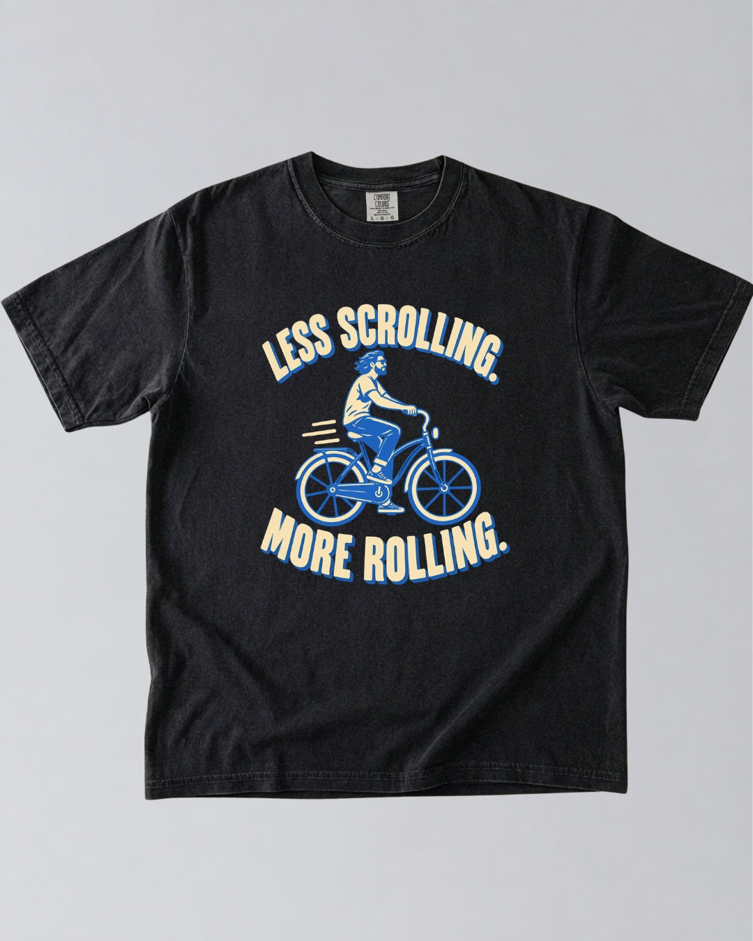 Less Scrolling, More Rolling Cycling T-Shirt