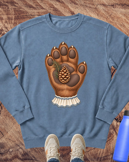 Pause in the Pines Bear Paw Sweatshirt