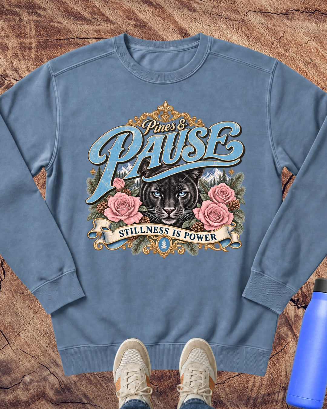 Stillness Is Power Panther Sweatshirt