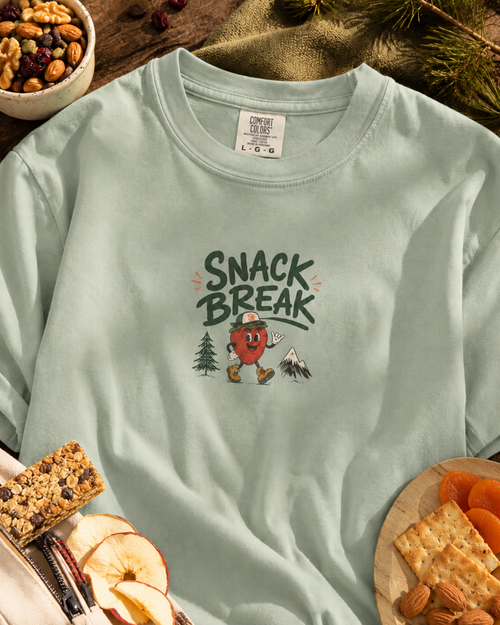 Snack Break — Funny Outdoor Strawberry Graphic T-Shirt