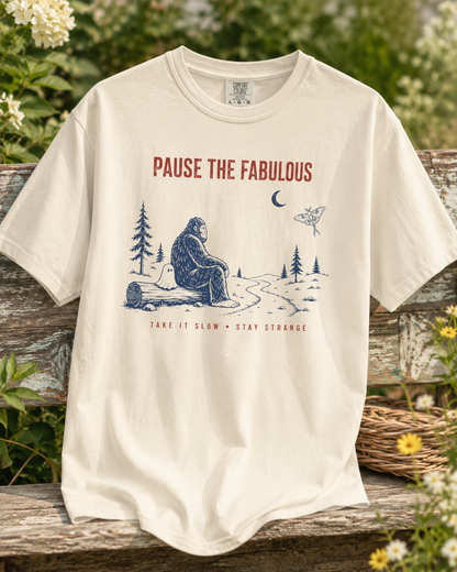 Pause The Fabulous Bigfoot & Ghost T-Shirt