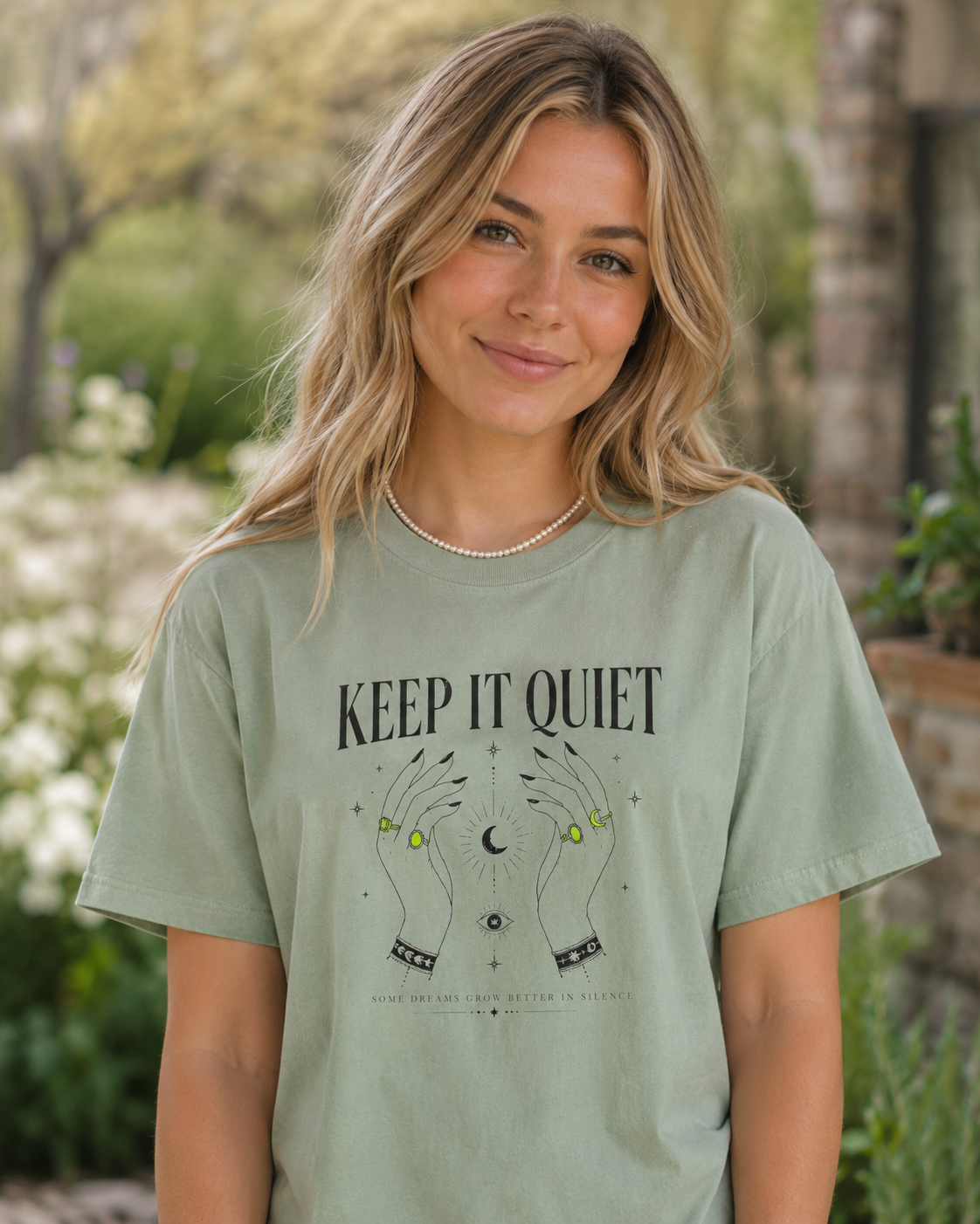 Keep It Quiet 🎶 Some Dreams Grow in Silence T-Shirt