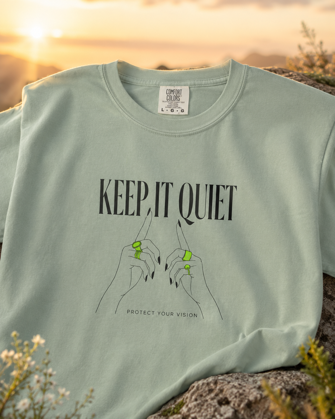 Keep It Quiet 🎶 Protect Your Vision T-Shirt