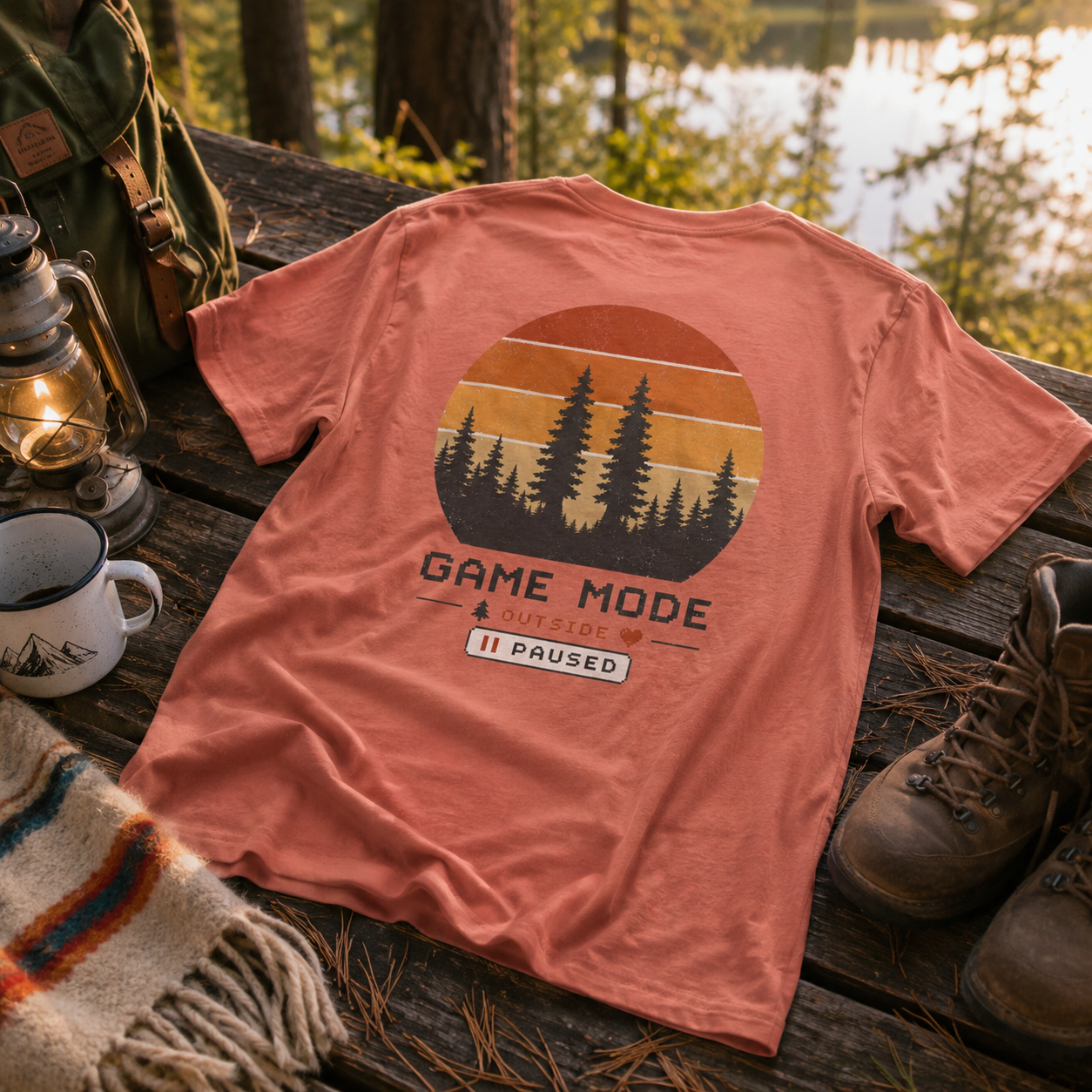 SunSet Game Mode Pause  T-Shirt