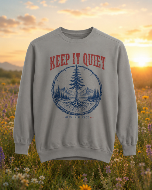Keep It Quiet Nature Crewneck Sweatshirt