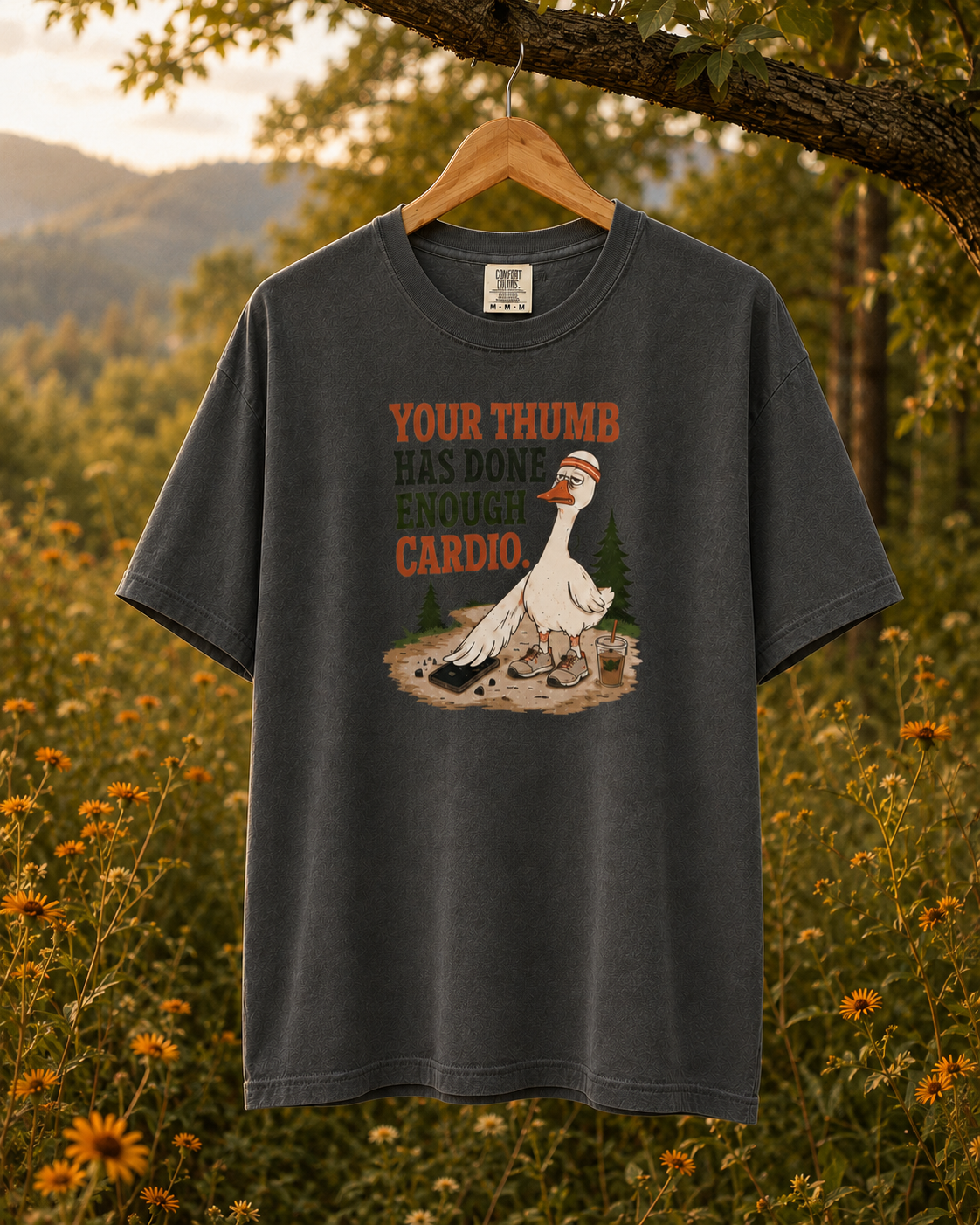 Thumb Cardio Retired goose graphic T-shirt alternate view 4