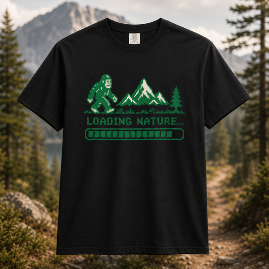 Nature Loading…Bigfoot Gaming T-Shirt