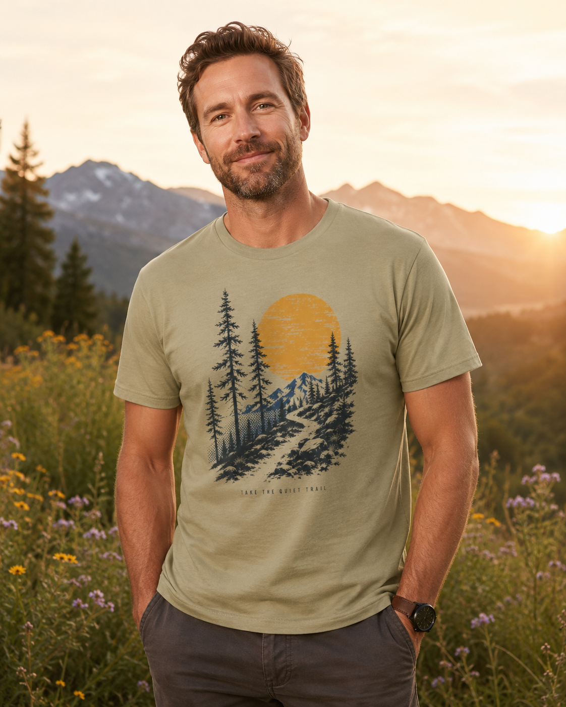 Quiet Trail Vintage Mountain T-Shirt
