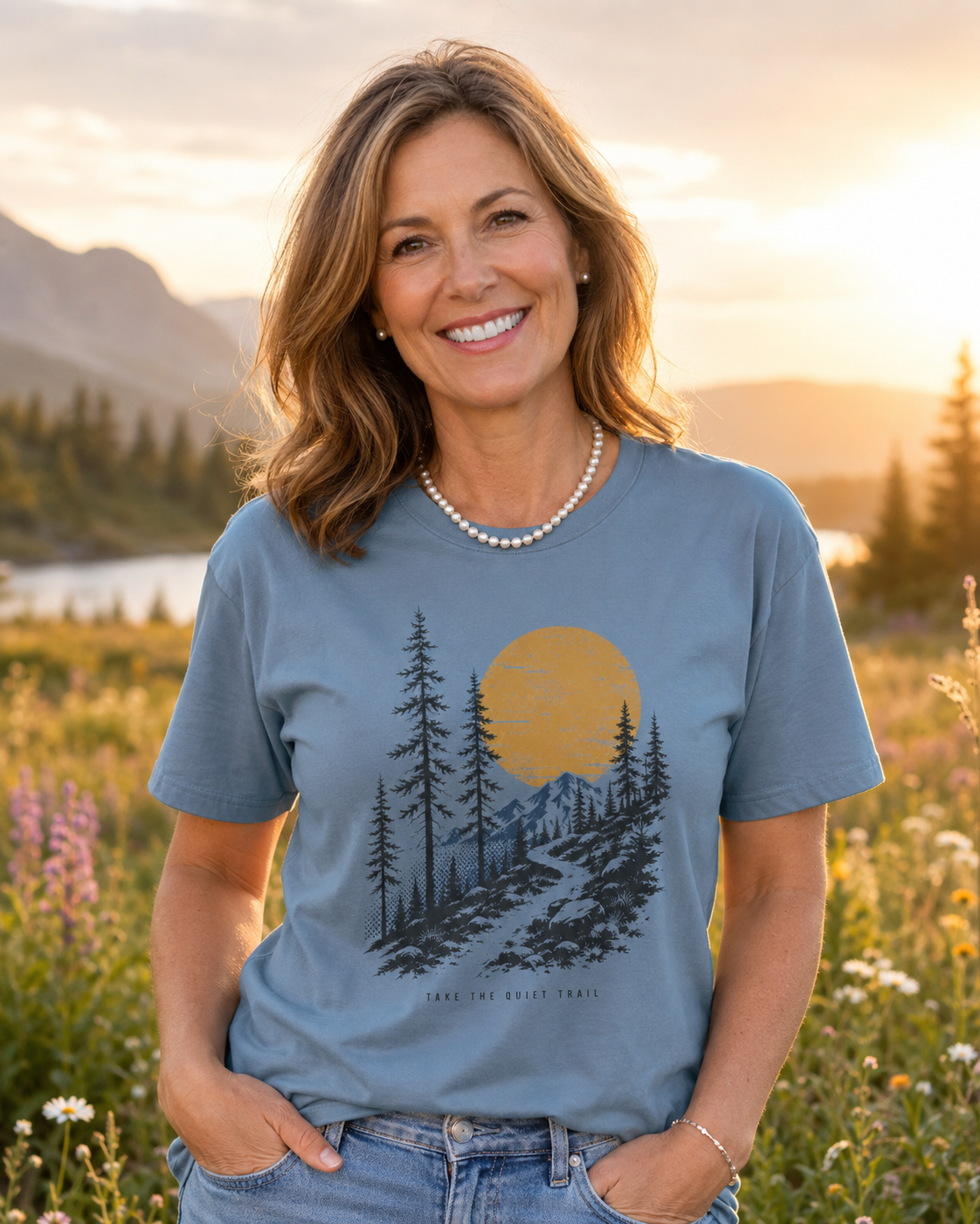 Quiet Trail Vintage Mountain T-Shirt