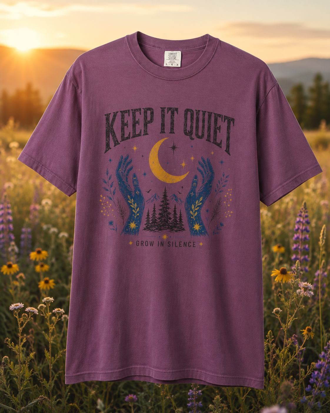 Keep It Quiet & Mountain T-Shirt