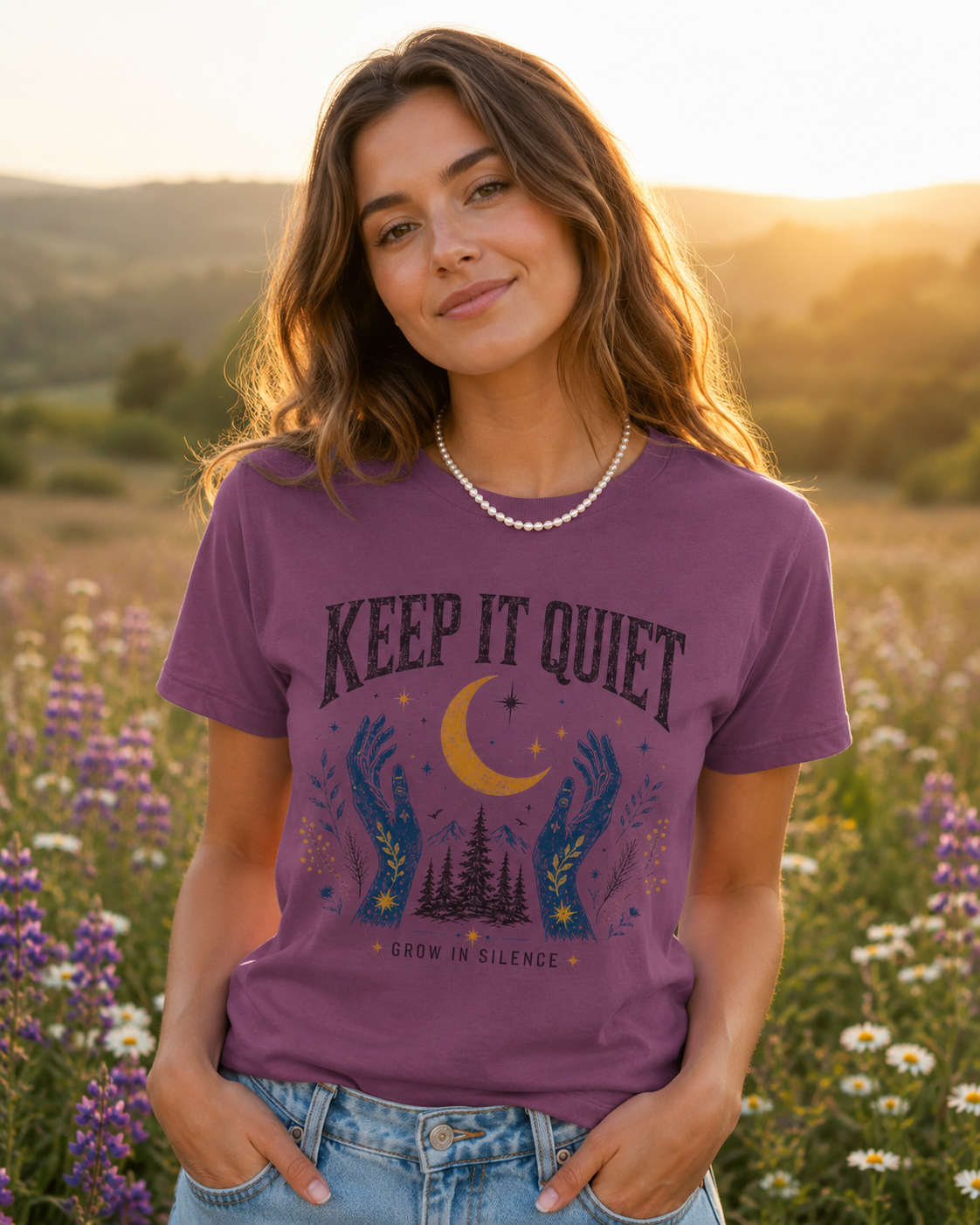 Keep It Quiet & Mountain T-Shirt