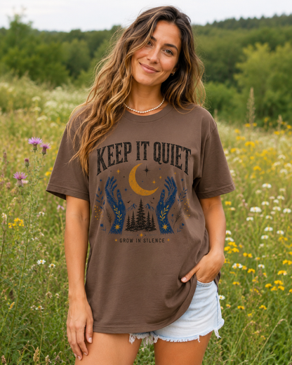 Keep It Quiet & Mountain T-Shirt