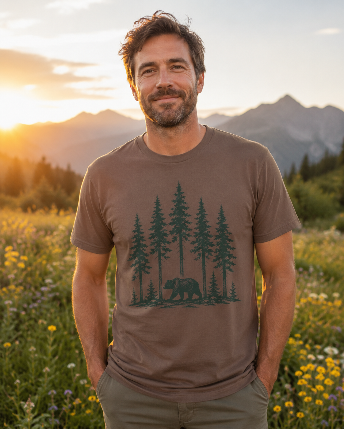 Forest Roam Bear T-Shirt