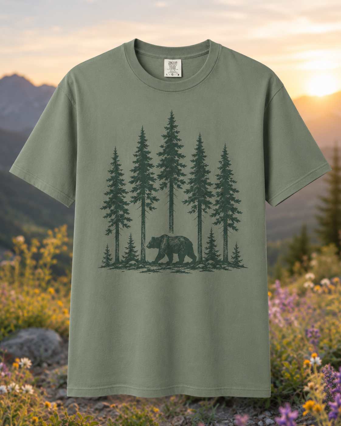 Forest Roam Bear T-Shirt