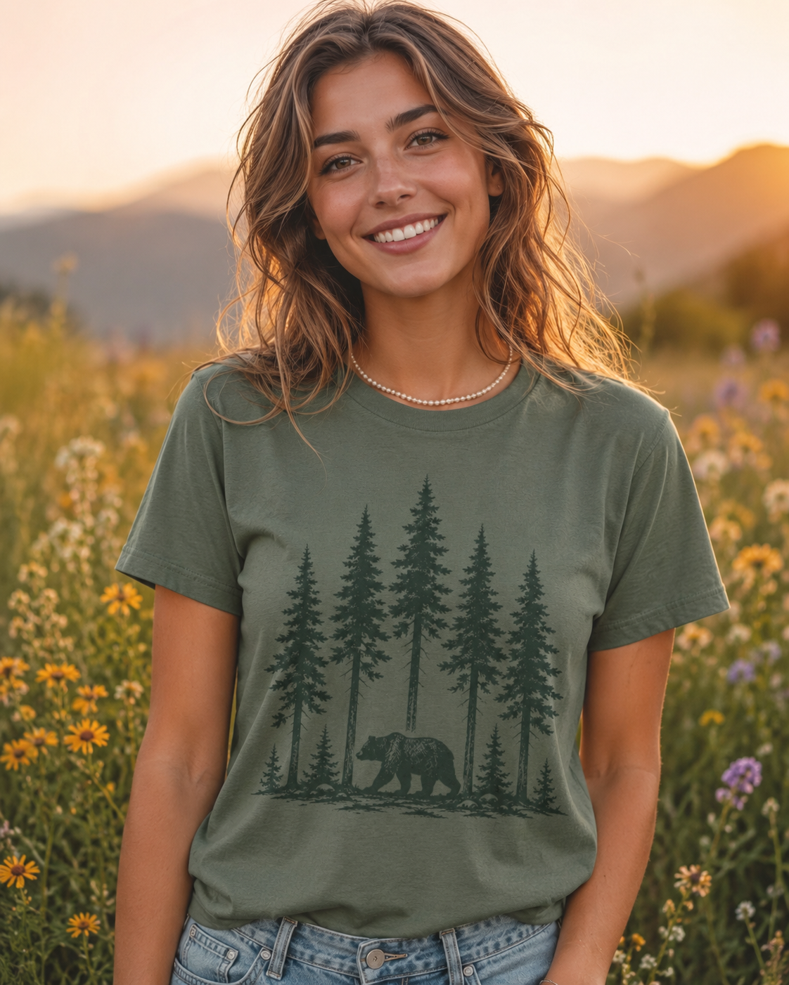 Forest Roam Bear T-Shirt
