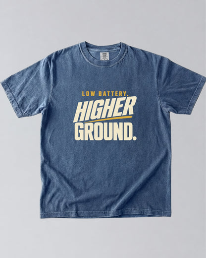 Low Battery, Higher Ground Hiking T-Shirt