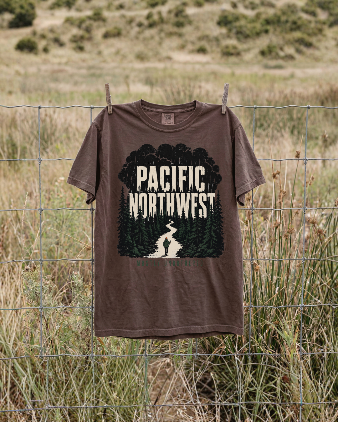 Pacific Northwest Mostly Unbothered T-Shirt