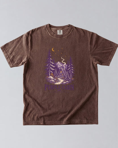 Purple Cabin Society T-Shirt