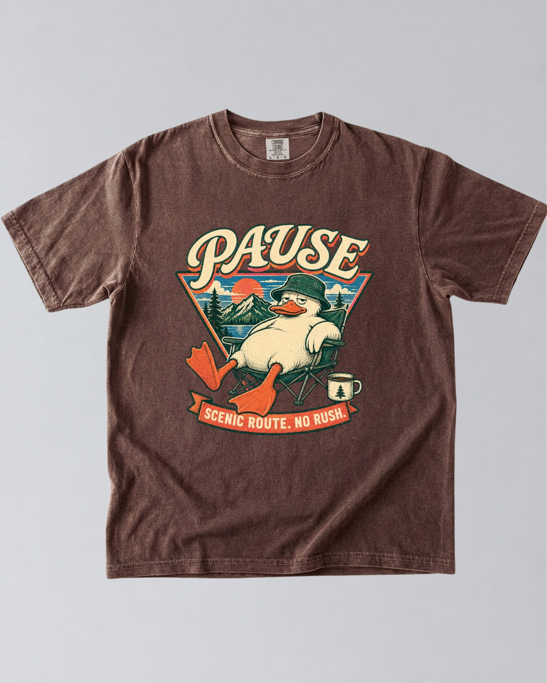Scenic Route. No Rush. Duck T-Shirt