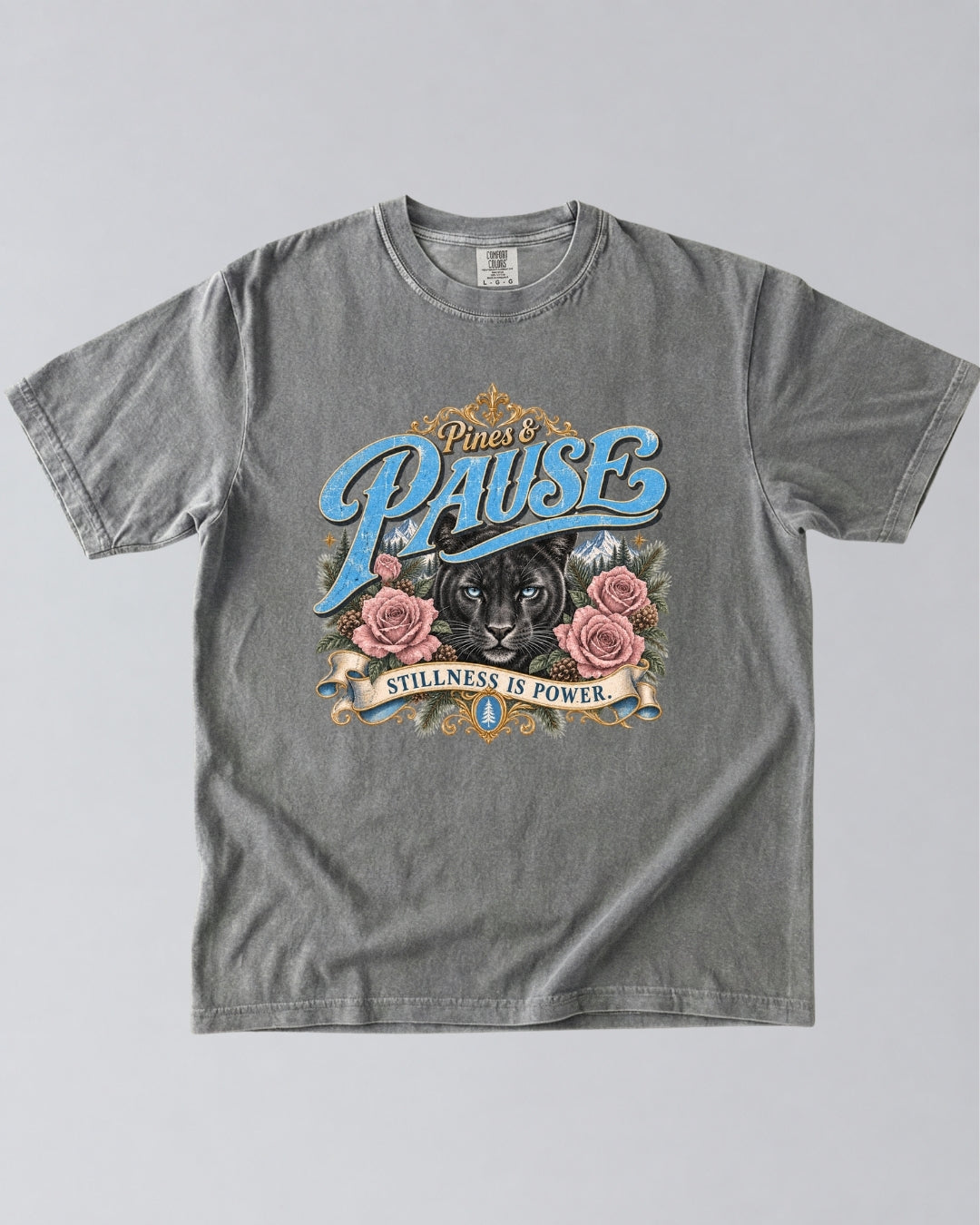 Stillness Is Power Panther T-Shirt