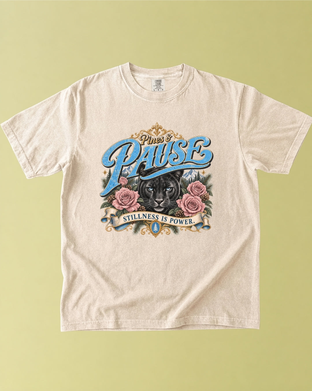 Stillness Is Power Panther T-Shirt