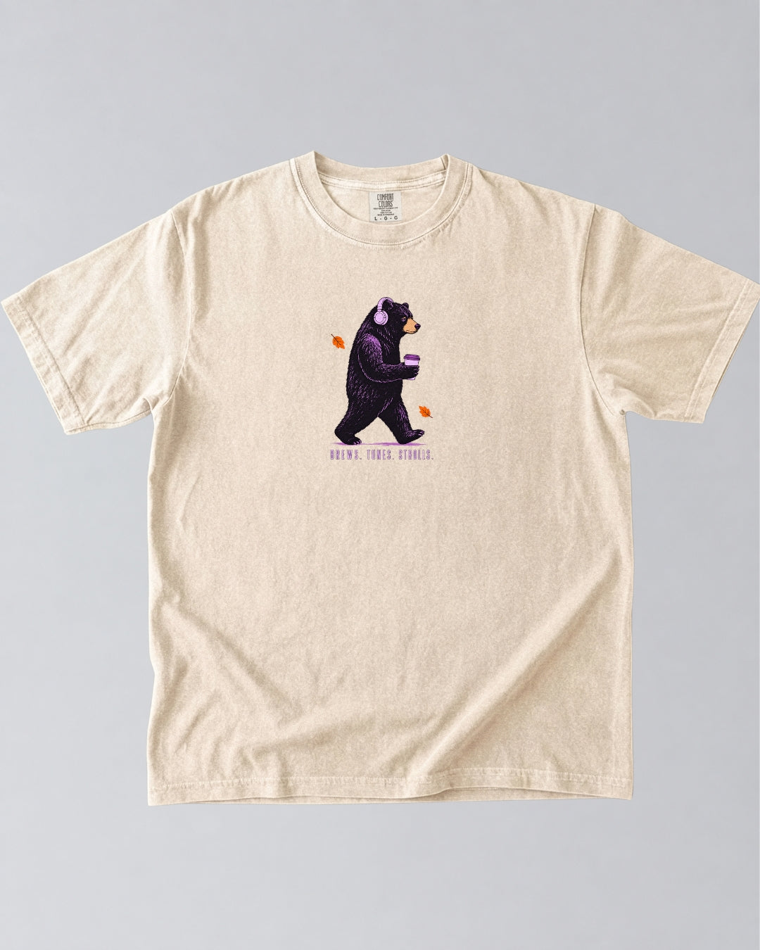 Brews Tunes Strolls Bear T-Shirt